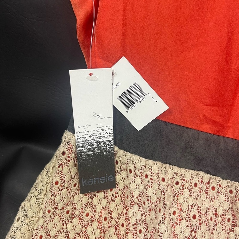 NWT Vintage Kensie 90’s Dress Satin and Lace. Size L read description first! - Picture 3 of 8